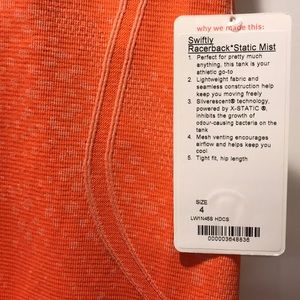 ***NWT Lululemon Swiftly Tech Racerback SIZE 4***